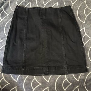 Black Denim Mini Skirt SIZE 00